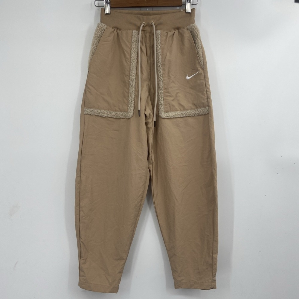 Nike Sportswear Essential Woven High Waist Curve Pants Women's XS‎ Fleece